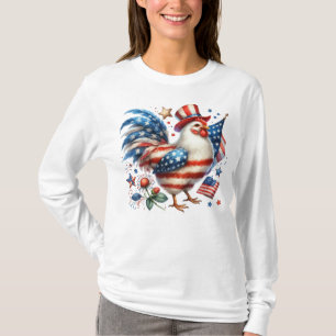 4th of July Chicken Clipart-61531 T-Shirt