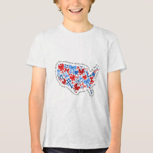 4th Of July Christian Coquette She Loves Jesus &am Tri-Blend Shirt