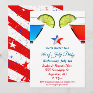 4th of July Cocktail Party Invitation