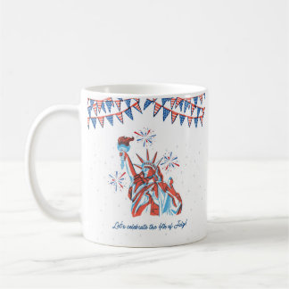 4th of july coffee mug