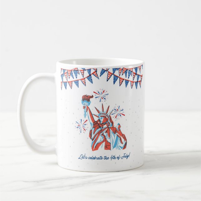 4th of july coffee mug (Left)