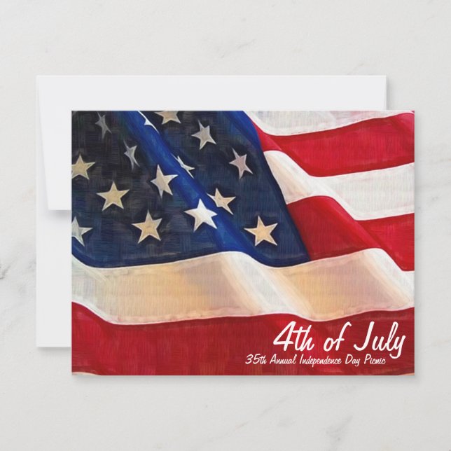 4th of July  Company Party Independence Day Invitation (Front)