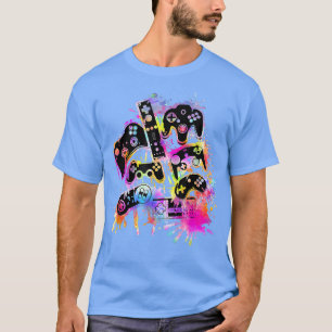 4th of July Control All the Things Video Game Cont T-Shirt
