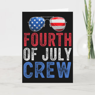 4th Of July Crew Matching Family Funny Fourth Of J Card