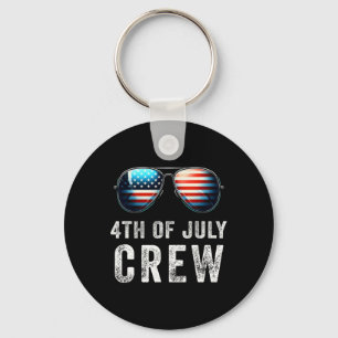 4th Of July Crew Matching Family Outfits Men Women Key Ring