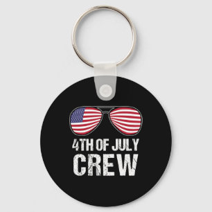 4th Of July Crew Matching Family Outfits Men Women Key Ring