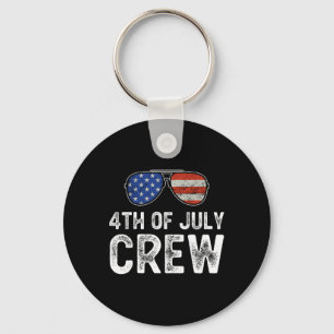 4th Of July Crew Matching Family Outfits Men Women Key Ring