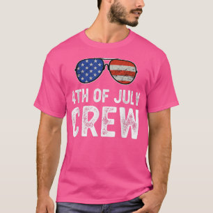 4th Of July Crew Matching Family Outfits Men Women T-Shirt