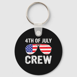 4th Of July Crew Matching Funny Family Outfits Key Ring