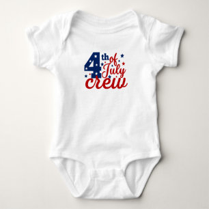 4th Of July Crew T-Shirt Baby Bodysuit