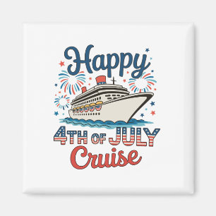 4th Of July Cruise 250th Anniversary Cruising Magnet