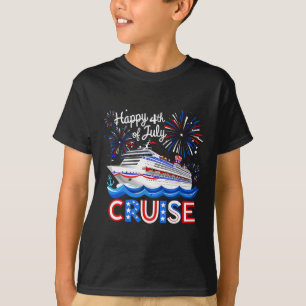 4th Of July Cruise Ship Fireworks Usa Patriotic Gi T-Shirt