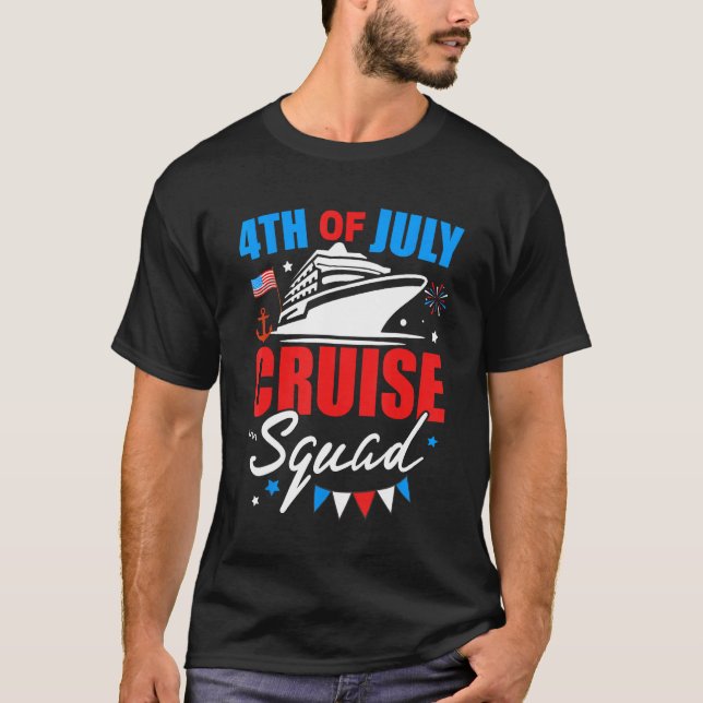 4th Of July Cruise Squad 2023 Usa Patriotic Americ T-Shirt (Front)