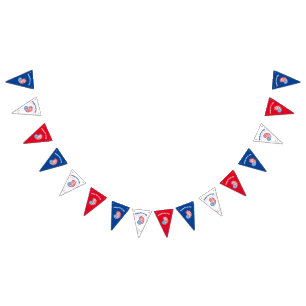 4th of July Custom bunting banner Triangle decor
