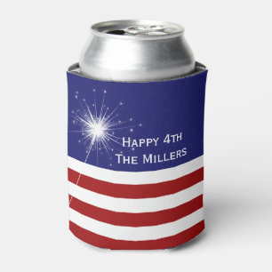 4th of July Customisable Can Cooler