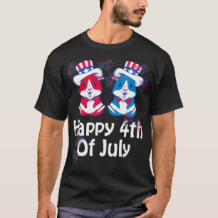 4th of July Cute Hamster Independence Day USA T-Shirt