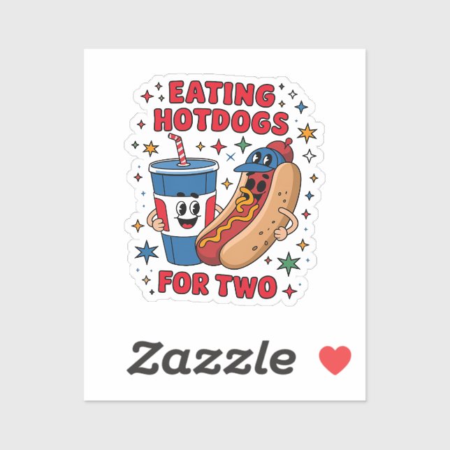 4th Of July Cute Hotdogs (Sheet)