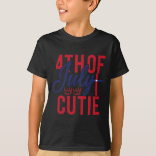 4th Of July Cutie Patriotic America Independence D T-Shirt