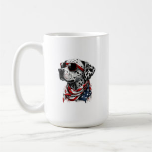 4th Of July Dalmatian Mug