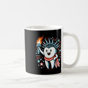 4th Of July Dentist Tooth Dental Patriotic Women M Coffee Mug