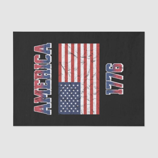 4th of July design Tissue Paper (Front)