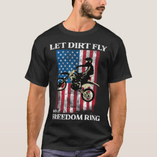 4th Of July Dirt Bike Motocross America Biker Men T-Shirt