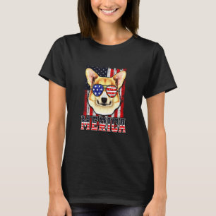 4th Of July Dog Patriotic Flag Corgi T-Shirt