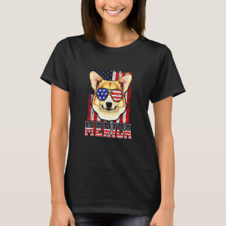4th Of July Dog Patriotic Flag Corgi T-Shirt