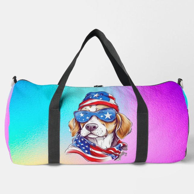 4th Of July Dog Sublimation-66361 Duffle Bag (Front)