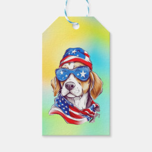 4th Of July Dog Sublimation-66361 Gift Tags