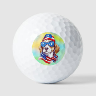 4th Of July Dog Sublimation-66361 Golf Balls