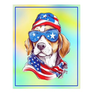 4th Of July Dog Sublimation-66361 Photo Print
