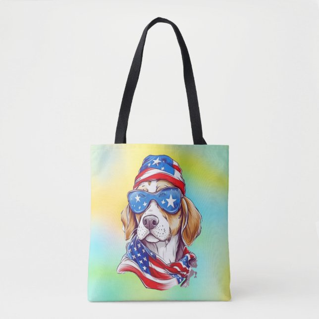 4th Of July Dog Sublimation-66361 Tote Bag (Front)