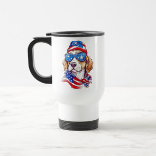 4th Of July Dog Sublimation-66361 Travel Mug