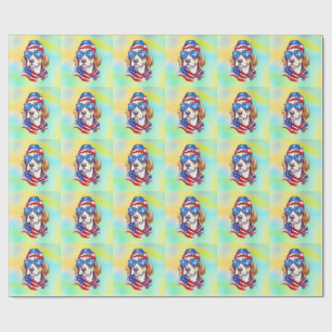4th Of July Dog Sublimation-66361 Wrapping Paper