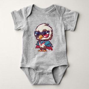 4th of July Eagle Baby Bodysuit