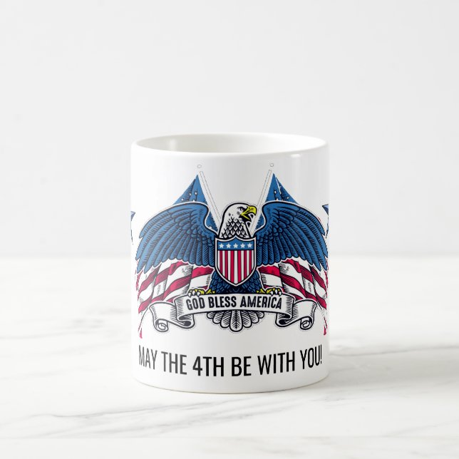 4th of July Eagle Coffee Mug (Center)