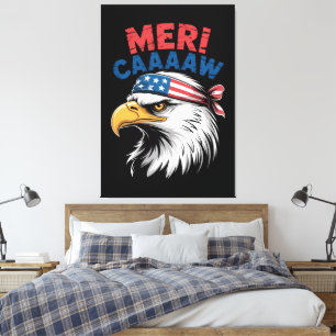 4th Of July Eagle Freedom Patriotic Canvas Print