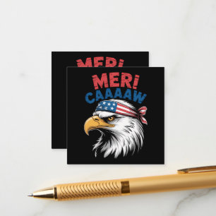 4th Of July Eagle Freedom Patriotic Enclosure Card