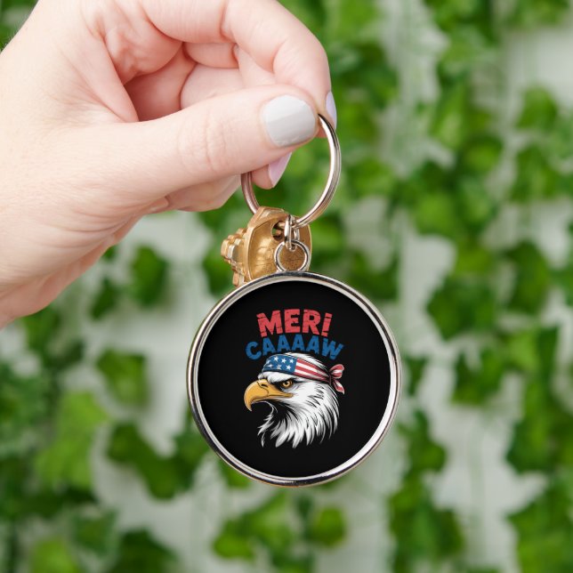 4th Of July Eagle Freedom Patriotic Key Ring (Hand)