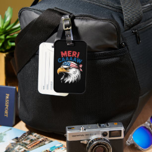 4th Of July Eagle Freedom Patriotic Luggage Tag
