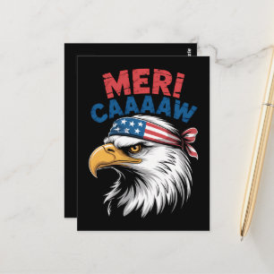4th Of July Eagle Freedom Patriotic Postcard