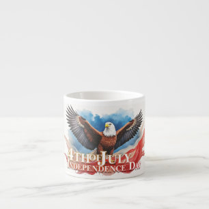 4th of July Eagle – Patriotic Art Design Espresso Cup