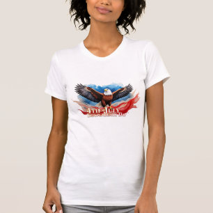 4th of July Eagle – Patriotic Art Design T-Shirt