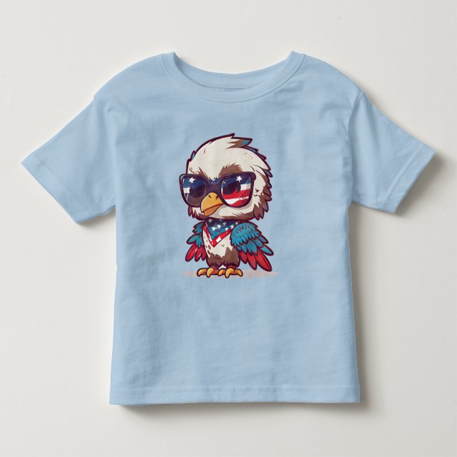 4th of July Eagle Toddler T-Shirt (Front)