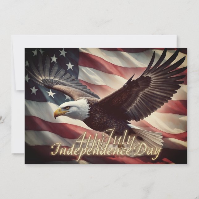 4th of July Eagle with American Flag (Front)