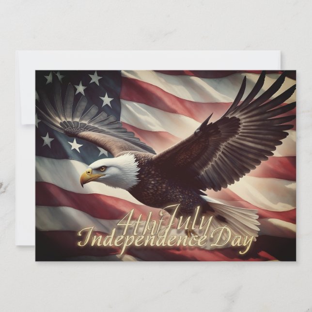 4th of July Eagle with American Flag (Front)