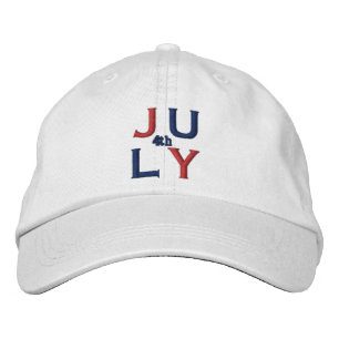 4th of July Embroidered Hat