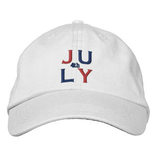 4th of July Embroidered Hat