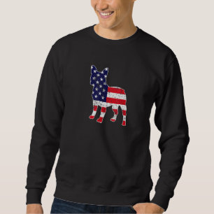 4th Of July English Bulldog Graphic Patriotic Amer Sweatshirt